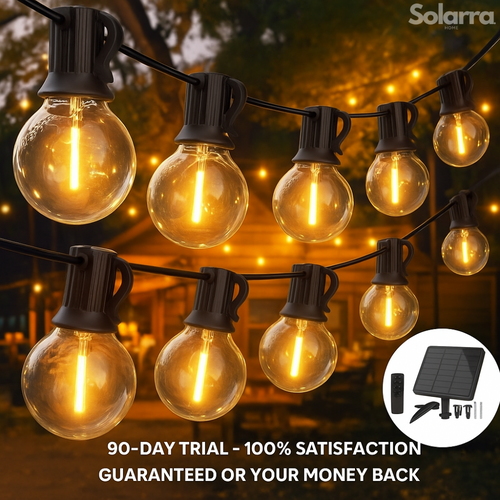 GardenGlow™ Solar Festoon Lights