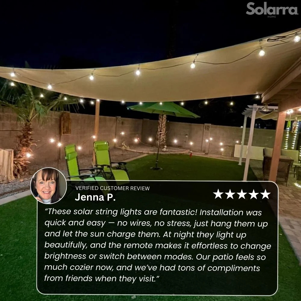 GardenGlow™ Solar Festoon Lights